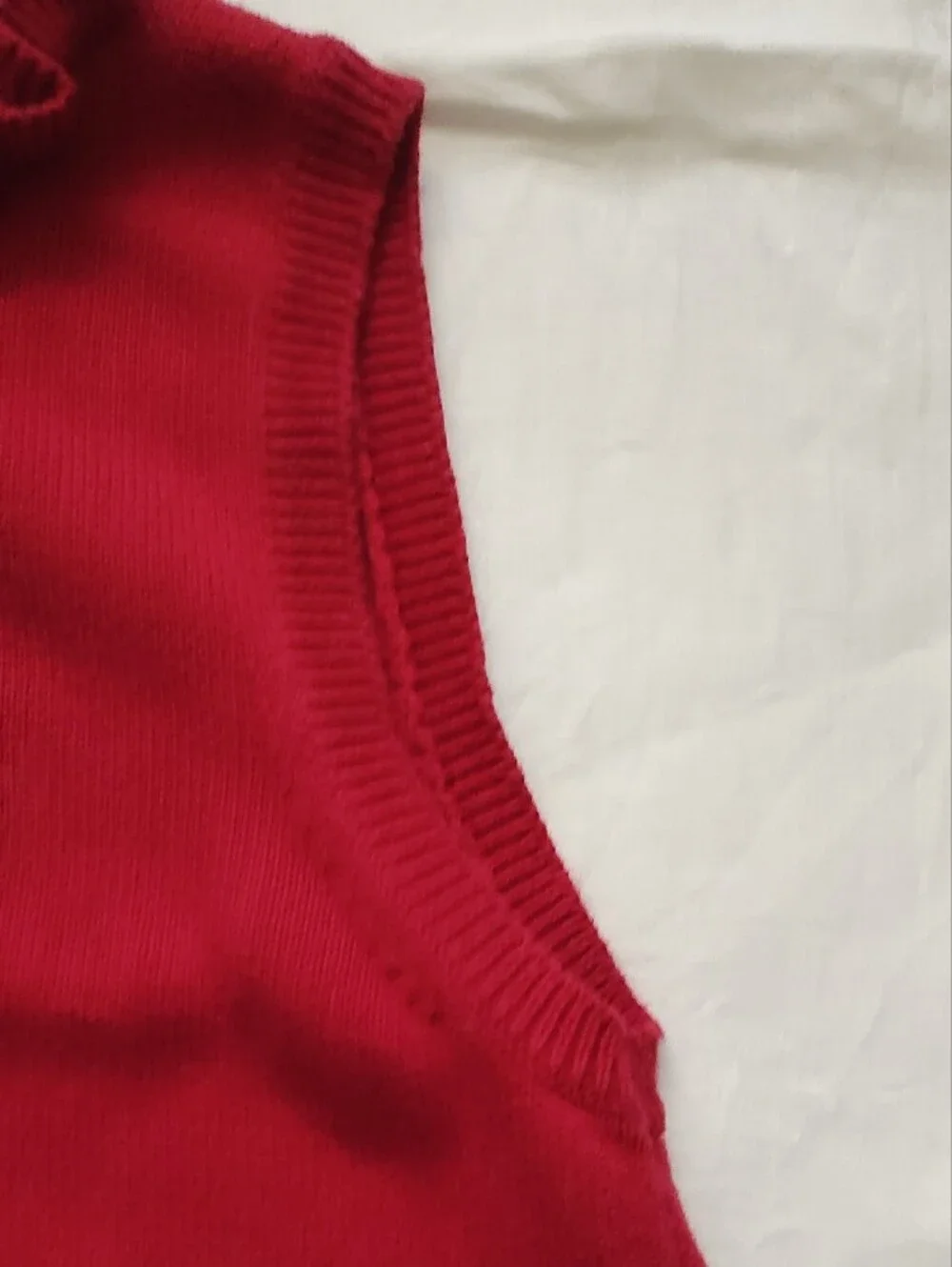 Gymboree Red Knit Cat Applique Pet Vest